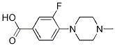 Structure of 3-Fluoro-4-(4-methyl-1-piperazinyl)benzoic Acid