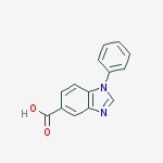 Structure of 1-PHENYL-1H-BENZOIMIDAZOLE-5-CARBOXYLIC ACID
