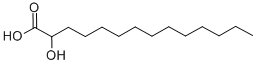Structure of 2-HYDROXYTETRADECANOIC ACID