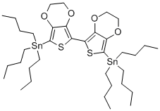 Structure of 5-(TRIBUTYLSTANNYL)-7-(5-(TRIBUTYLSTANNYL)-2,3-DIHYDROTHIENO[3,4-B][1,4]DIOXIN-7-YL)-2,3-DIHYDROTHIENE