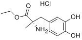Structure of Ethyl methyldopate hydrochloride