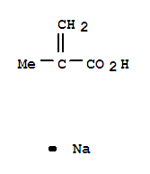 Structure of POLY(METHACRYLIC ACID), SODIUM SALT