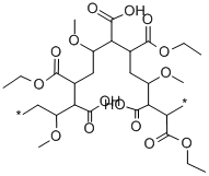 Structure of METHYL VINYL ETHER-MONOETHYL MALEATE COPOLYMER