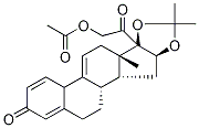Structure of 16α,17,21-Trihydroxy-pregna-1,4,9(11)-triene-3,20-dione Cyclic 16,17-Acetate with Acetone