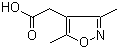 Structure of (3,5-DIMETHYL-ISOXAZOL-4-YL)-ACETIC ACID
