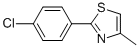 2-(4-Chlorophenyl)-4-methylthiazole结构式