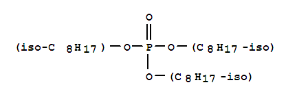 Structure of Phosphoric acid,triisooctyl ester