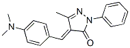 Structure of 4-[[4-(dimethylamino)phenyl]methylene]-2,4-dihydro-5-methyl-2-phenyl-3H-pyrazol-3-one