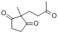 Structure of 1,3-Cyclopentanedione, 2-methyl-2-(3-oxobutyl)-