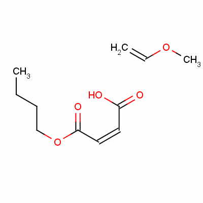 2-马来酸单丁酯与甲基乙烯基醚的聚合物结构式