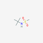 Structure of Methanesulfonamide, N-(1,1-dimethylethyl)-