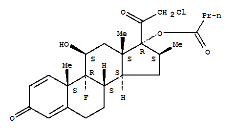 Structure of (9xi,11beta,16beta)-21-Chloro-9-fluoro-11-hydroxy-16-methyl-3,20-dioxopregna-1,4-dien-17-yl butyrate