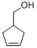 Structure of 1-HYDROXYMETHYL-3-CYCLOPENTENE