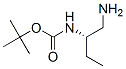 Structure of Carbamic acid,[(1S)-1-(aminomethyl)propyl]-, 1,1-dimethylethyl ester