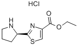 Structure of ethyl 2-((R)-pyrrolidin-2-yl)thiazole-4-carboxylate hydrochloride