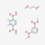 Structure of 1,3-Benzenedicarboxylic acid, dimethyl ester, polymer with dimethyl-1,4-benzenedicarboxylate and 1,2-ethanediol