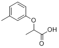 丙酸,2-(3-甲基苯氧基)-结构式