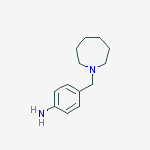 Chemical structure of 4-(azepan-1-ylmethyl)benzenamine