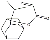 Structure of 2-Propenoic acid,2-(1-methylethyl)tricyclo[3.3.1.13,7]dec-2-yl ester