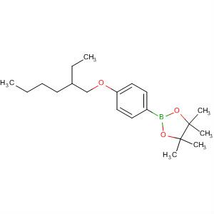 Structure of 1,3,2-Dioxaborolane, 2-[4-[(2-ethylhexyl)oxy]phenyl]-4,4,5,5-tetramethyl-
