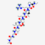 Structure of N-Acetyl-N-methyl-glycyl-glycyl-L-valyl-D-alloisoleucyl-L-threonyl-L-norvalyl-L-isoleucyl-L-argininyl-L-proline N-ethylamide
