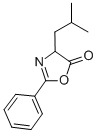 4-ISOBUTYL-2-PHENYL-2-OXAZOLINE-5-ONE结构式