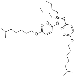 Structure of DIBUTYL TIN BIS(ISOOCTYLMALEATE)