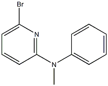 6-溴-N-甲基-N-苯基吡啶-2-胺结构式