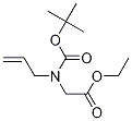 Ethyl 2-(allyl(tert-butoxycarbonyl)amino)acetate结构式