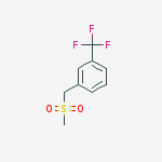 1-(methylsulfonylmethyl)-3-(trifluoromethyl)benzene结构式