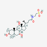 Structure of TAUROCHOLIC ACID-D4