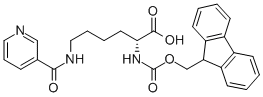 Structure of N-ALPHA-FMOC-N-EPSILON-NICOTINYL-D-LYSINE
