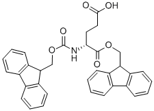 Structure of FMOC-D-GLUTAMIC ACID ALPHA-9-FLUORENYLMETHYL ESTER