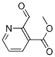 Structure of 3-Pyridinecarboxylic acid, 2-formyl-, methyl ester
