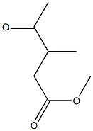 Structure of Pentanoic acid, 3-methyl-4-oxo-, methyl ester