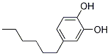 Structure of 1,2-Benzenediol, 4-hexyl-