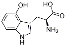 Structure of (S)-2-Amino-3-(4-hydroxy-1H-indol-3-yl)propanoic acid