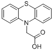 Structure of PHENOTHIAZINE-10-ACETIC ACID