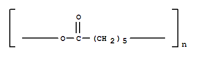 Chemical structure of 6-hydroxycaproicacidpolymer,sru