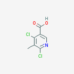 4,6-dichloro-5-methylnicotinic Acid结构式