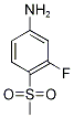 Structure of 3-Fluoro-4-(Methylsulfonyl)aniline