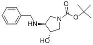 Structure of (3S,4S)-N-Boc-3-(benzylamino)-4-hydroxypyrrolidine
