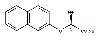Structure of (2S)-2-(2-Naphthyloxy)propanoic acid