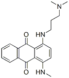 Structure of 1-[[3-(dimethylamino)propyl]amino]-4-(methylamino)anthraquinone