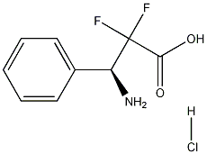 (S)-3-Amino-2,2-difluoro-3-phenylpropionic acid HCl结构式