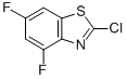 Structure of 2-Chloro-4,6-difluorobenzothiazole