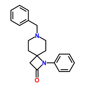 Structure of 7-benzyl-1-phenyl-1,7-diazaspiro[3.5]nonan-2-one