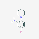 Structure of Benzenamine, 5-fluoro-2-(1-piperidinyl)-