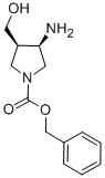 Structure of Benzyl cis-3-amino-4-(hydroxymethyl)-1-pyrrolidinecarboxylate
