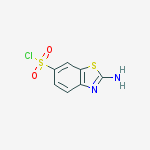 Structure of 2-amino-1,3-benzothiazole-6-sulfonyl chloride